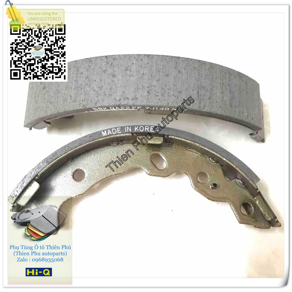 Má phanh chính hãng Hi-Q cho Hyundai i10 (2009 - 2013). - Guốc phanh sau. OEM Brake Shoe :