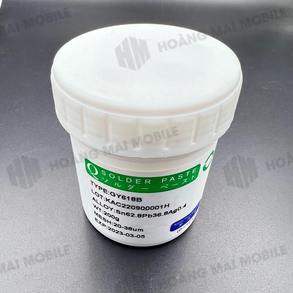 Thiếc hàn bột Solder Paste GY618B Sn62 183 độ lọ 200g