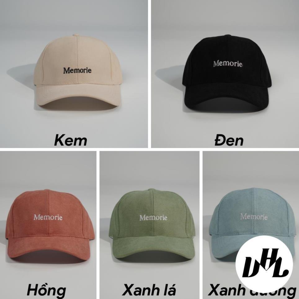 (NEW) Nón kết, mũ lưỡi trai Memorie phối vải nhung Form chuẩn đẹp (Ảnh thật)