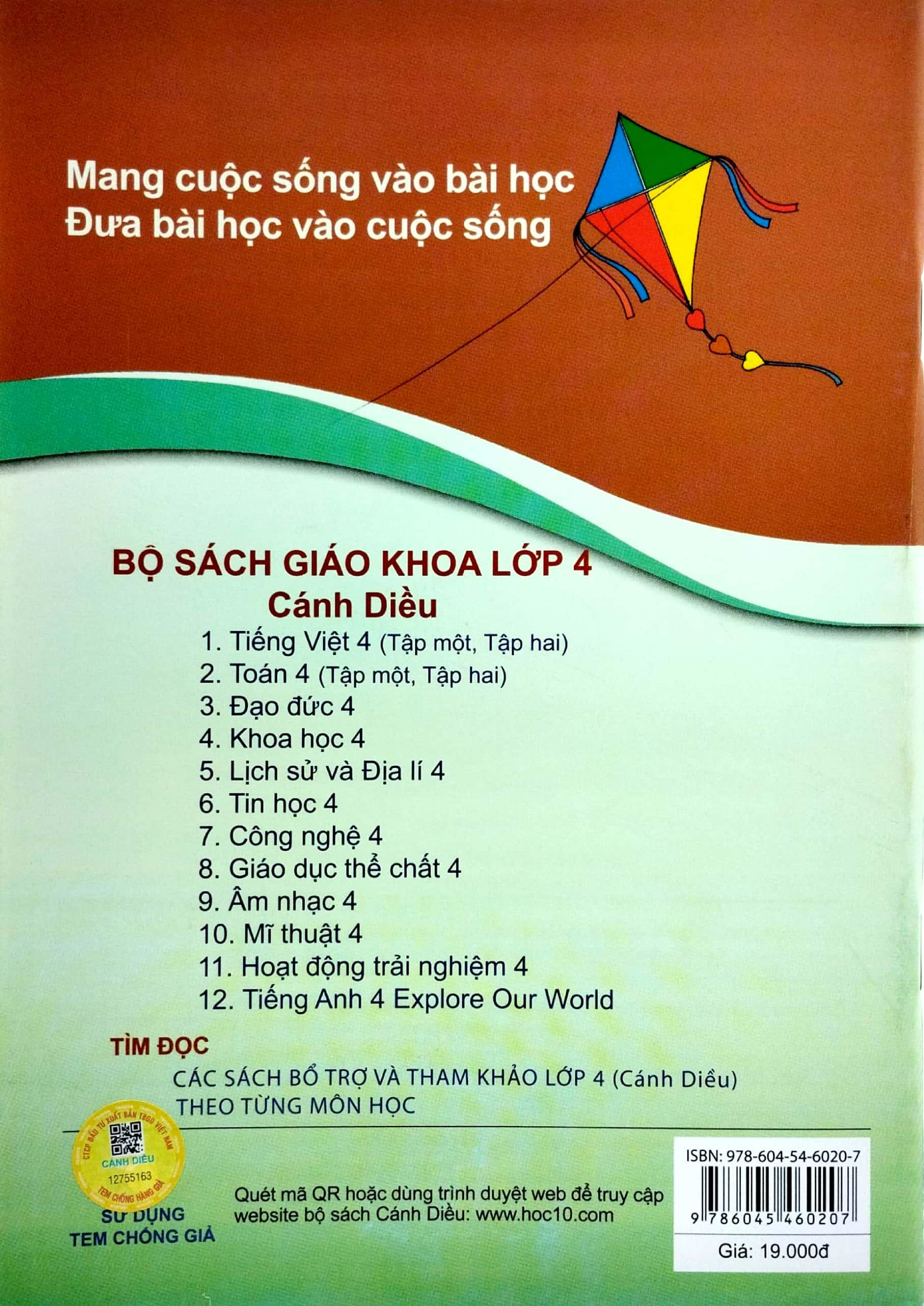 Bài Tập Lịch Sử Và Địa Lí 4 (Cánh Diều) (Chuẩn)