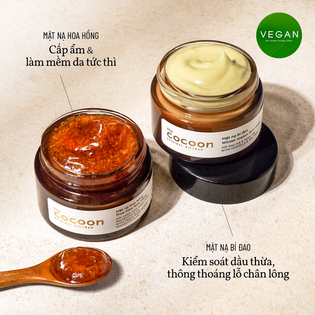 Mặt nạ hoa hồng cấp ẩm và làm mềm da Cocoon True Rose Face Mask
