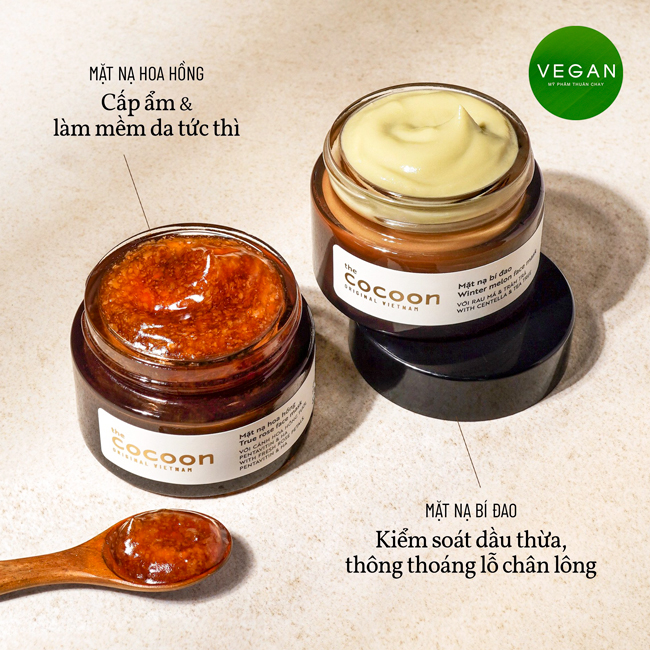 Mặt nạ hoa hồng cấp ẩm và làm mềm da Cocoon  True Rose Face Mask