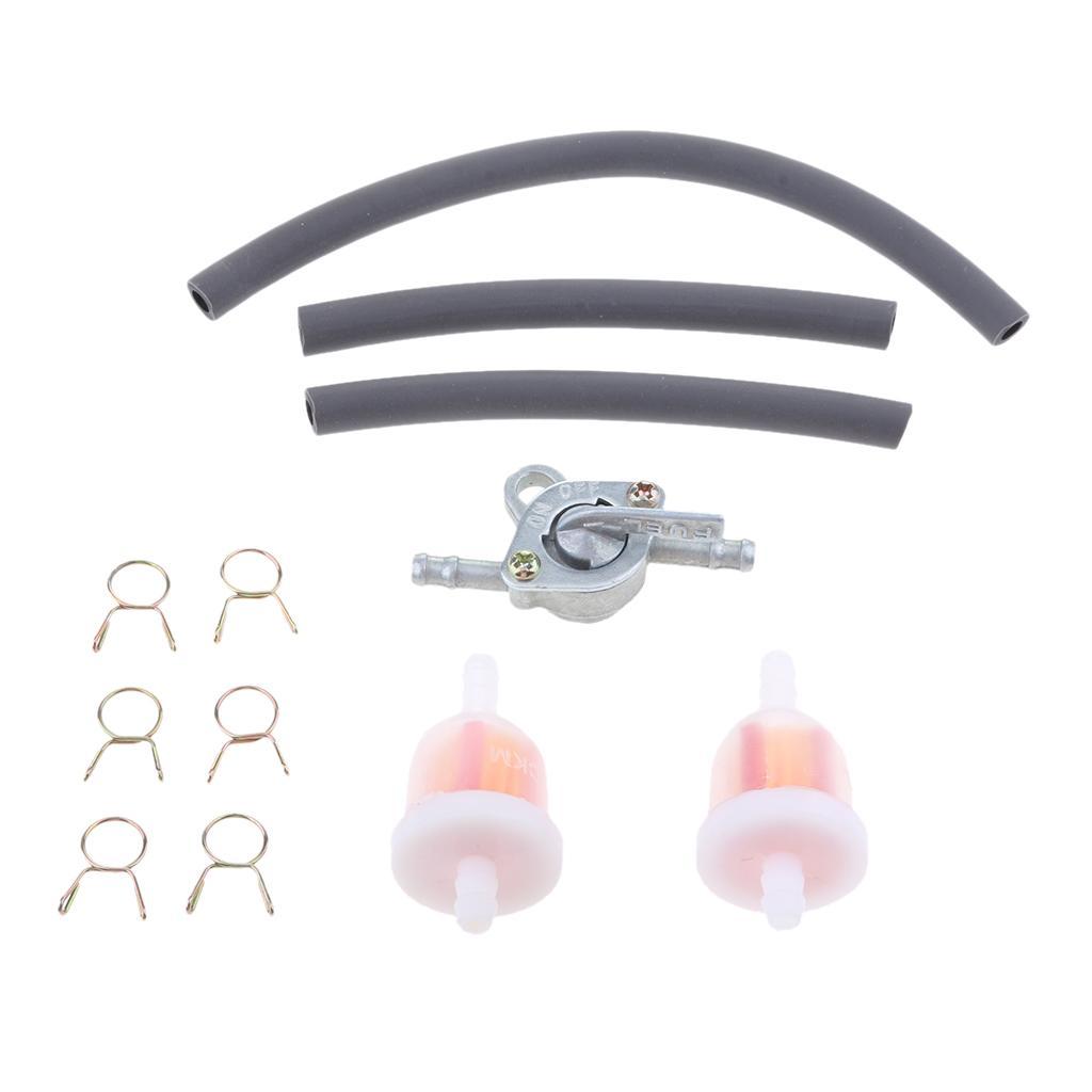 Motorcycle Dirt ATV Fuel Filter Hose Tube Tank Switch Petcock
