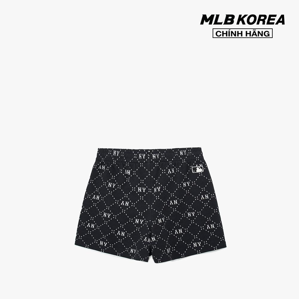 MLB - Quần shorts ngắn nữ lưng thun Dia Monogram All Over 4 In 3FSPM0133-50BKS