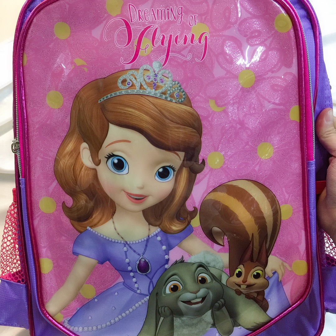 Balo, cặp táp 14&quot; 2 ngăn hình công chúa Sofia Princess màu tím - 680SFNG5015342T (28x12x38)
