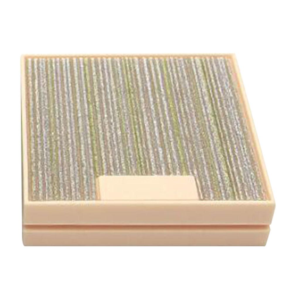 Empty Pressed Powder Case Makeup Blusher Cosmetic Container W/ Mirror