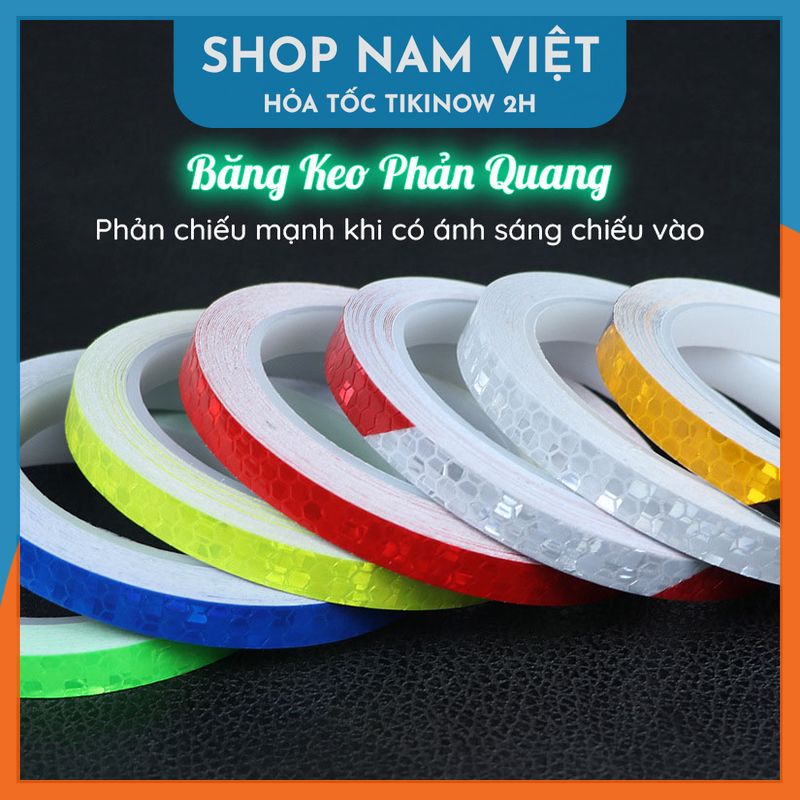 Băng Keo Phản Quang Dán Nhà Cửa, Trang Trí Oto, Xe Máy, Xe Đạp