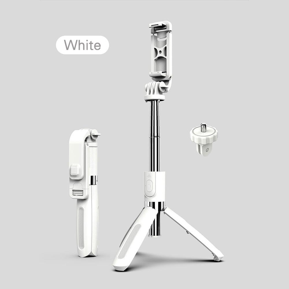 Gậy chụp ảnh tự sướng BT không dây L02 có giá đỡ ba chân.Chiều dài 100cm với máy ảnh