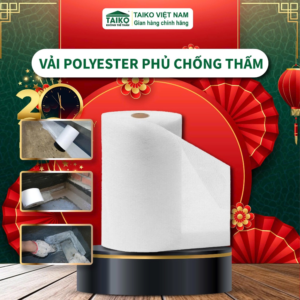 Lưới Polyester Nhật Bản Chống Thấm Nước Mái Nhà, Khe Nứt Khổ 10cm Đa Năng