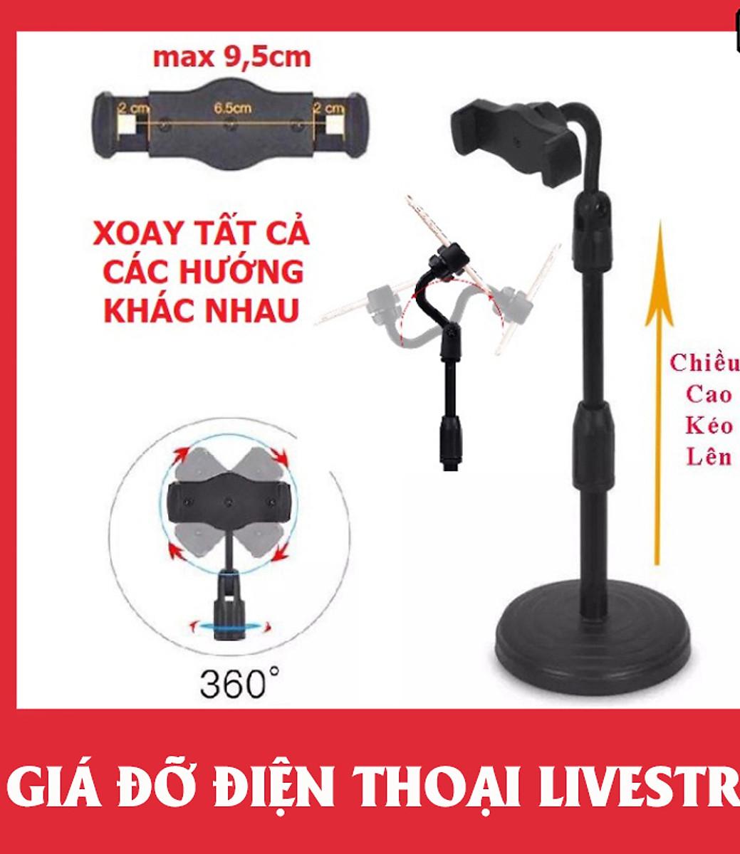Giá Đỡ Điện Thoại livestream Xem Video Ổn Định Xoay 360 Độ Dùng Để Quay Phim Ghi Hình Đa Dụng - Hàng nhập khẩu