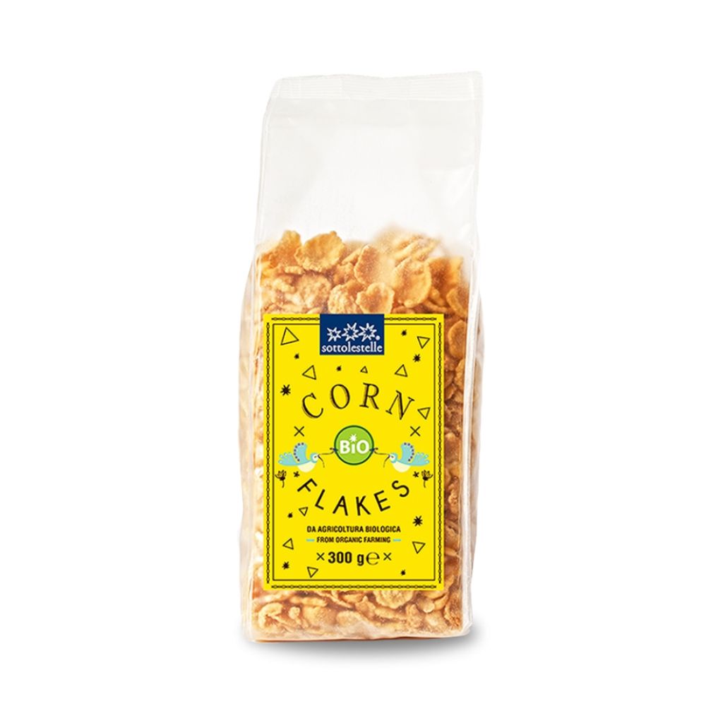 Ngũ cốc hữu cơ bắp ngô cán dẹp Sottolestelle 300g Organic Corn Flakes