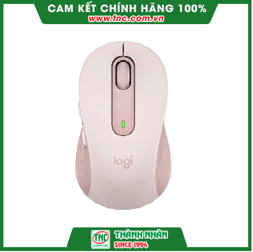 Chuột không dây Logitech Signature M650 màu hồng-Hàng chính hãng