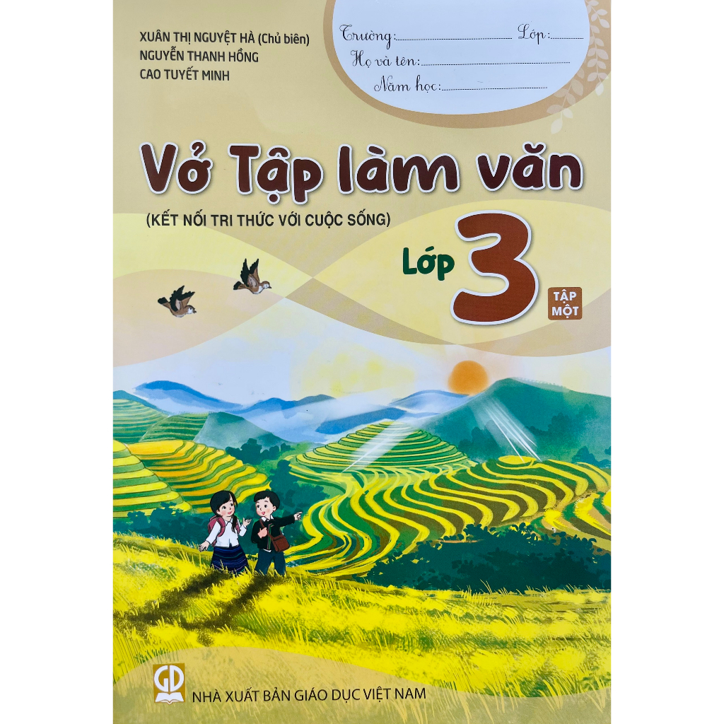 Sách - Combo Vở tập làm văn lớp 3 tập 1+2 (Kết nối tri thức với cuộc sống) (ED)