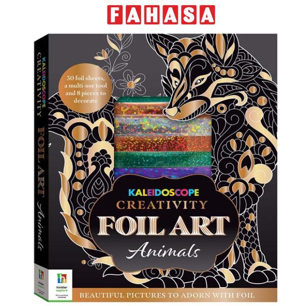Sách ngoại văn: Kaleidoscope Creativity Foil Art Animals