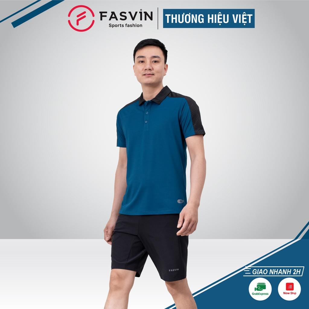 Bộ quần áo thể thao nam FASVIN AB22501.HN chất vải mềm nhẹ co giãn thoải mái