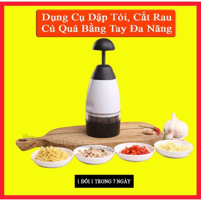 Dụng Cụ Dập Tỏi, Cắt Rau Củ Quả Bằng Tay Đa Năng Slap Chop Tiện Ích Cho Nhà Bếp