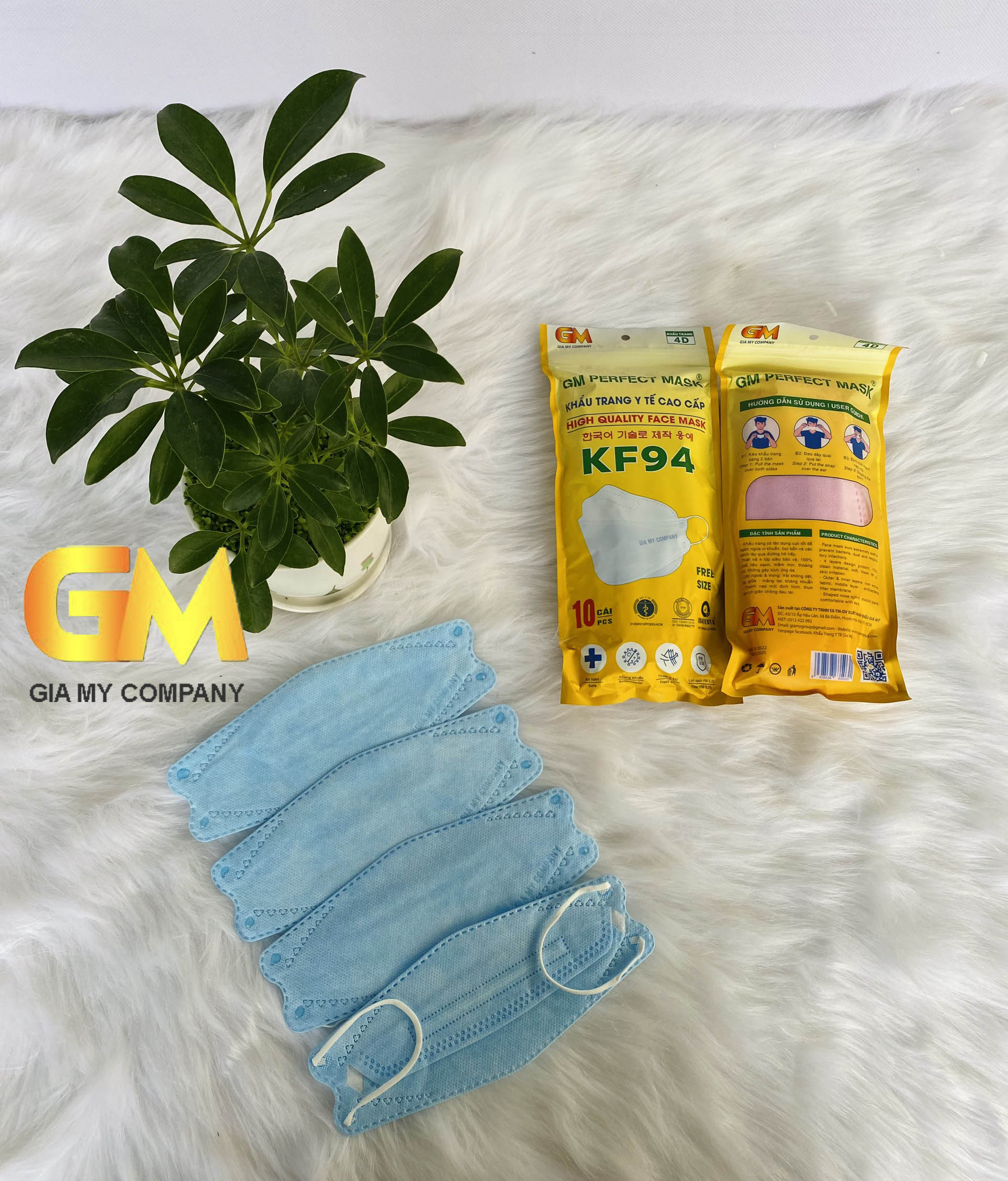 Khẩu trang KF94 Gia Mỹ bịch 10 cái