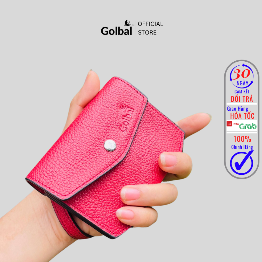 Ví Da Nữ Mini Cầm Tay Nhỏ Gọn  Golbal GN01D