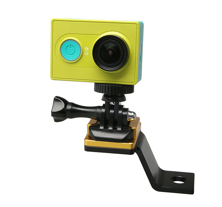 Miếng thép CNC gắn máy quay hành động GoPro vào chân gương xe máy