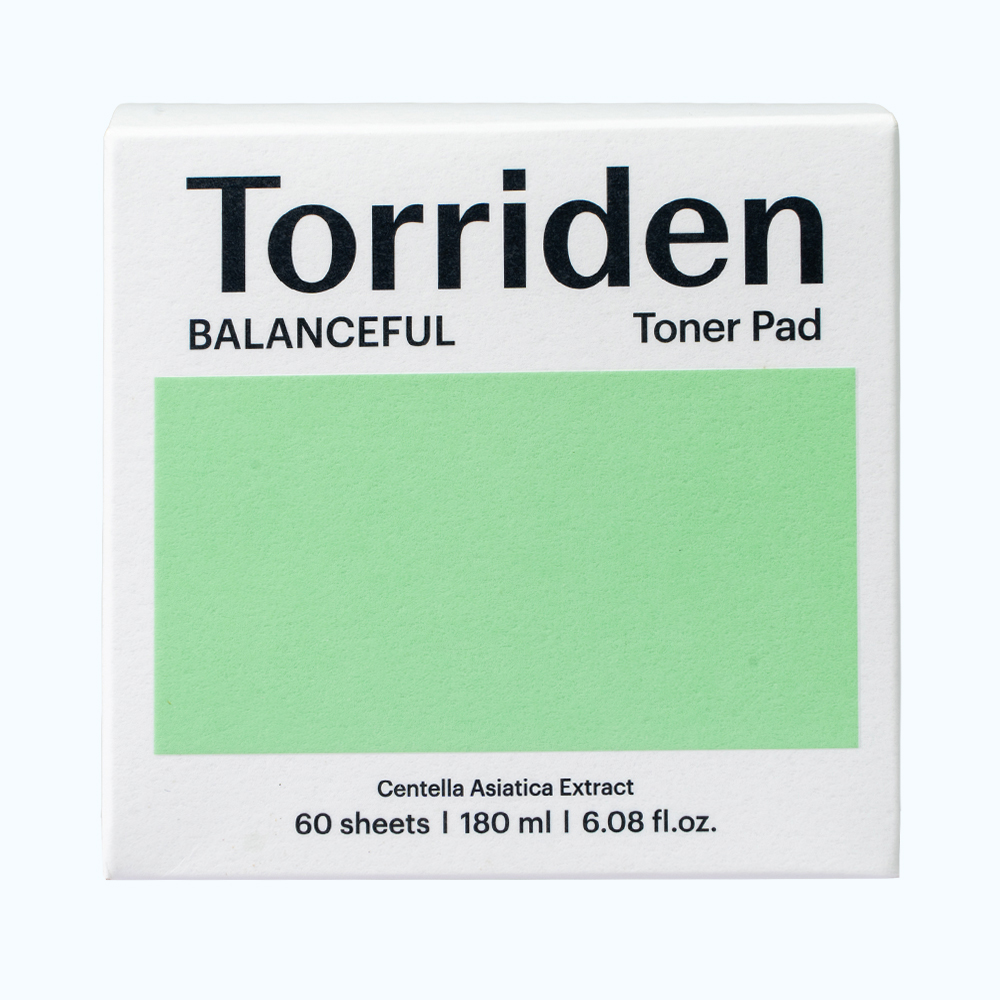 Torriden BALANCEFUL Toner Pad dạng miếng bông giúp dưỡng ẩm và làm dịu da (60 miếng/Hộp)