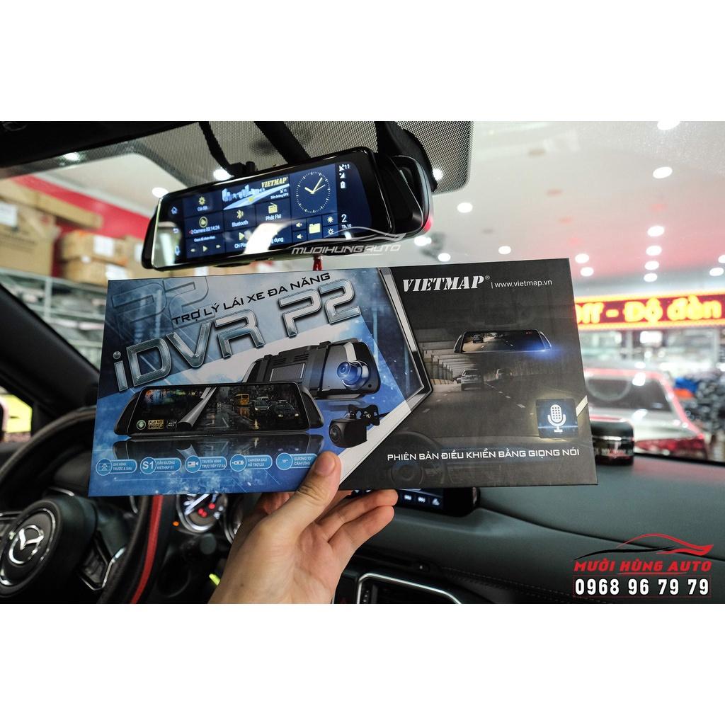 Camera Hành Trình Ô Tô Xe Hơi VIETMAP iDVR P2 - Ghi Hình Trước Sau, Định Vị Trực Tuyến, BH 12 Tháng