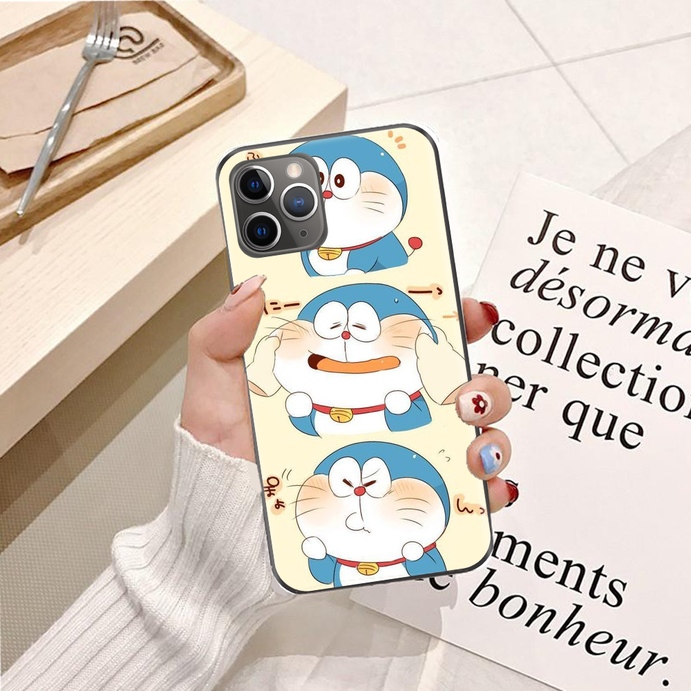 Ốp lưng điện thoại Iphone 11 Pro viền silicon dẻo TPU  hình Doremon Làm Duyên - Hàng chính hãng