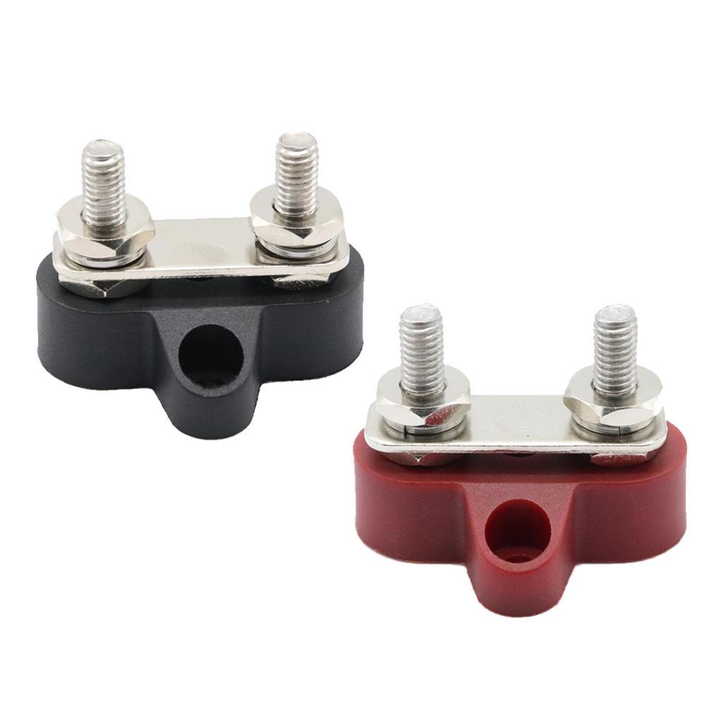 4x Bus Bar Power Terminal Block Negative M6 Positive Power Distribution Stud