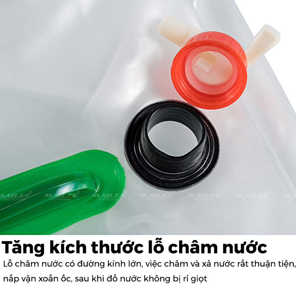 Túi Nước Gấp 5L/ 10L Di Động Đi Ngoài Trời Dụng Cụ Cắm Trại Nhựa PVC Bền Phụ Kiện, Tiện Lợi Cho Cắm Trại Picnic - Mai Lee
