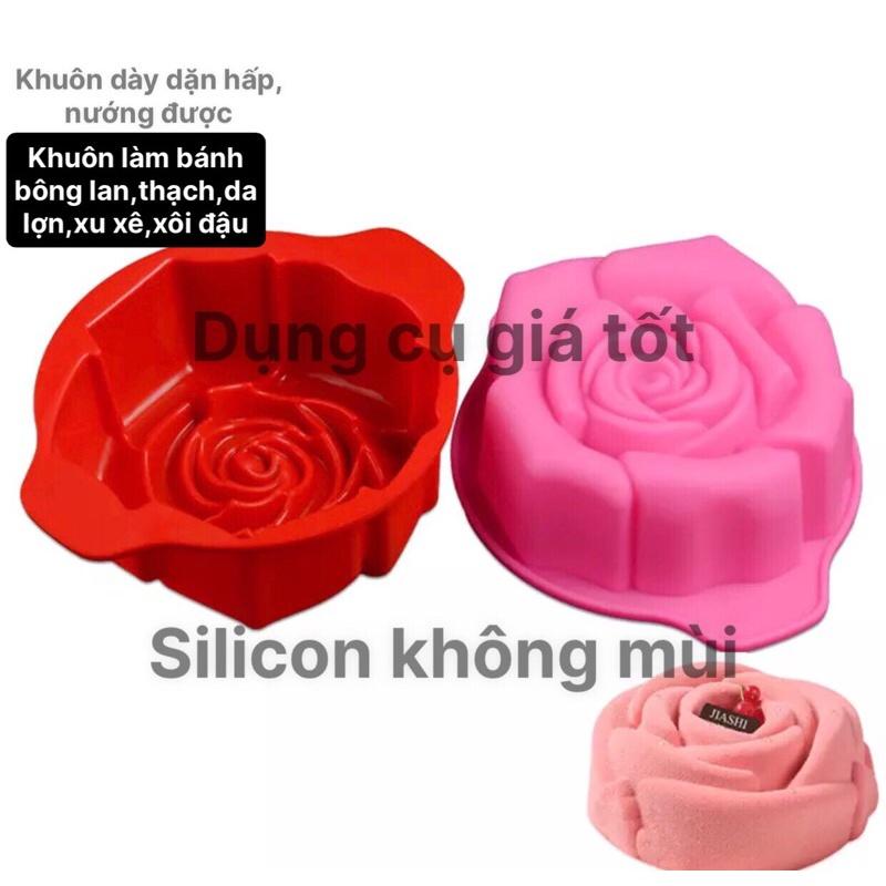 Khuôn silicon 3D hoa hồng