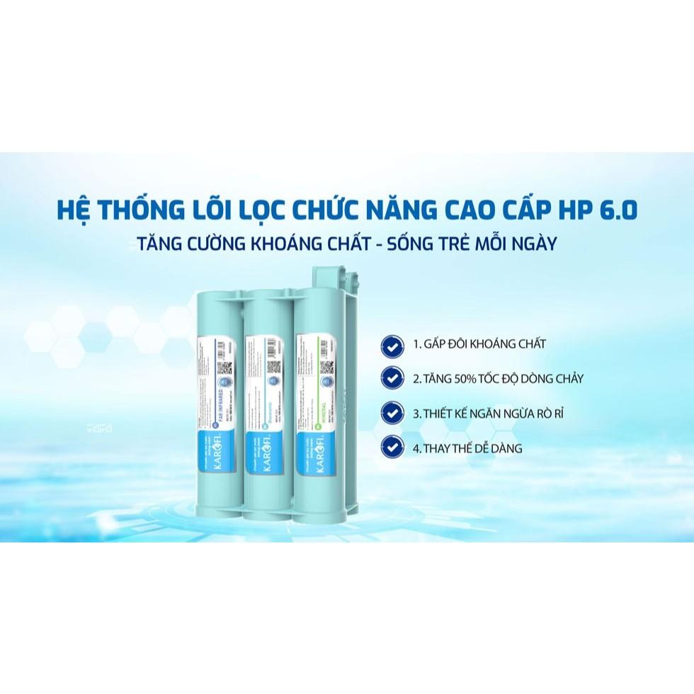 [TẶNG BỘ LÕI] Máy Lọc Nước RO Karofi KAQ-U50K – 10 Lõi Lọc Smax, Hệ Lõi HP 6.0 Bổ Sung Khoáng - Hàng Chính Hãng