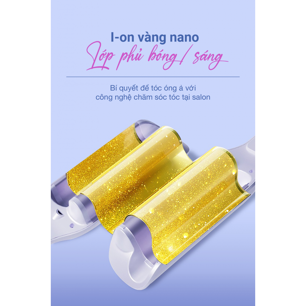 Máy uốn tóc Ion âm kiểu Pháp Life360 LF-MUP23 70W - Hàng chính hãng