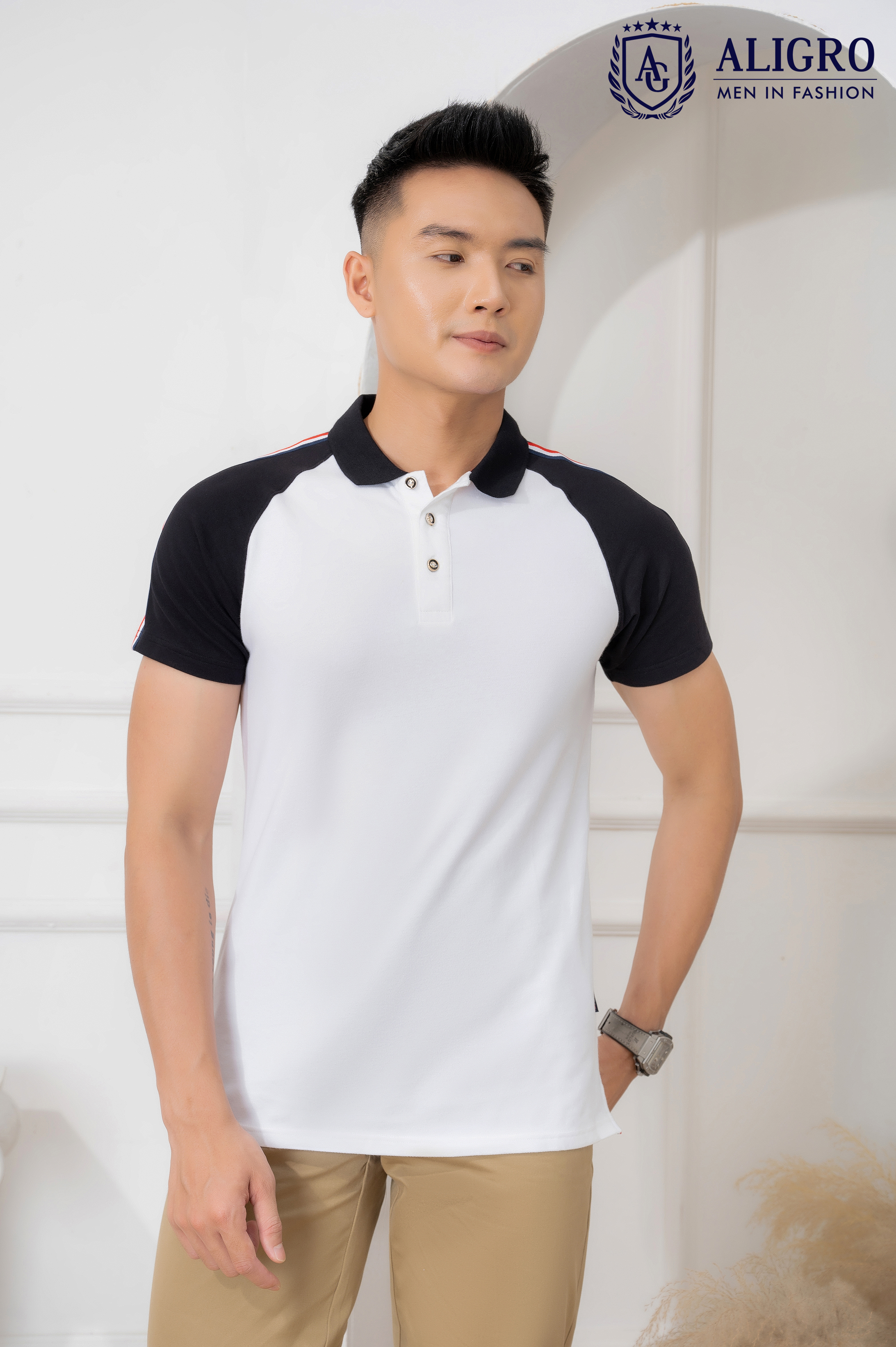 Áo phông polo nam Aligro ALGPLO50