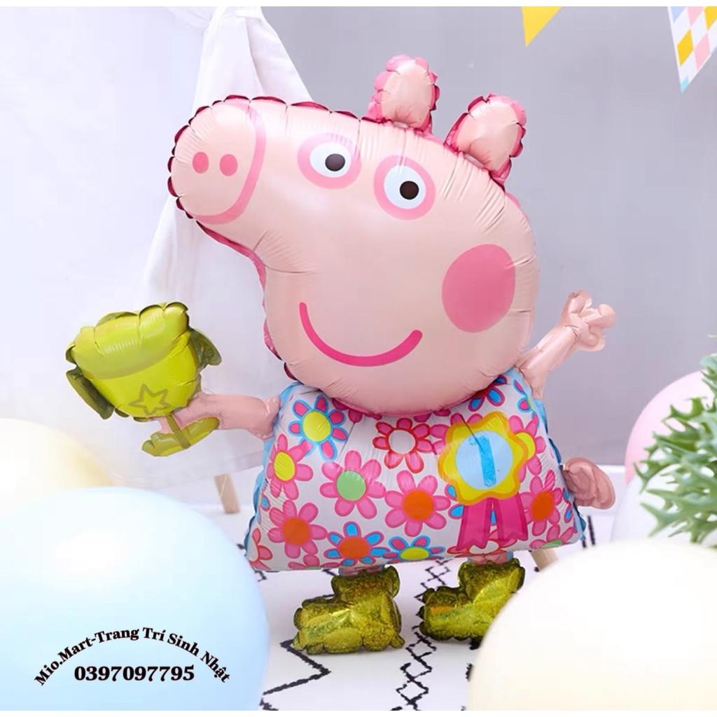 Bóng Hình Heo Peppa Đủ Màu,Bóng Bay Gia Đình Heo Trang Trí Sinh Nhật BB28