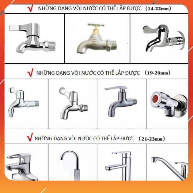 ️Evoucher Bộ dây vòi xịt nước rửa xe, tưới cây , tăng áp 3 lần, loại 7m, 10m 206622-5 cút sập,nối đen+ móc khoá