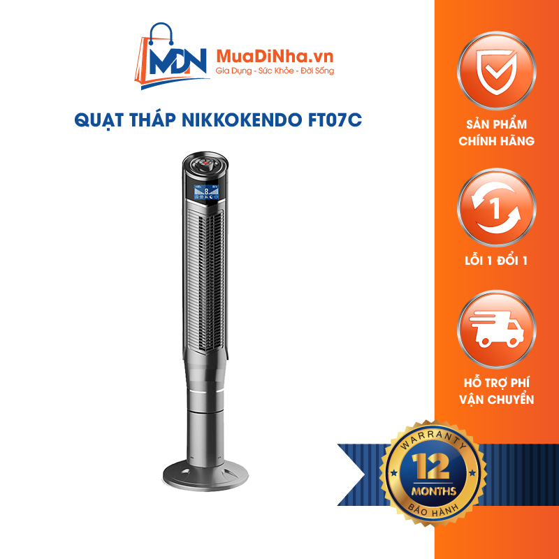 Quạt tháp không cánh Nikkokendo FT07C công nghệ Nhật Bản - Hàng chính hãng