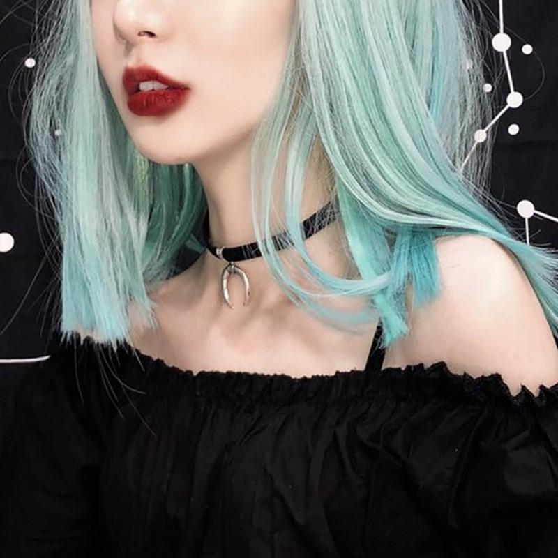 Vòng cổ choker nhung hình mặt trăng thời trang cho nữ