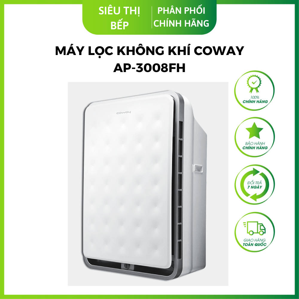 Máy lọc không khí Coway AP-3008FH - Không gian rộng 99m2 - Hàng chính hãng