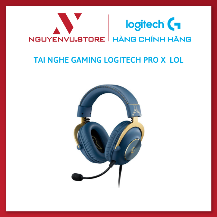 Tai Nghe Gaming Logitech PRO X Gaming League of Legends - Hàng Chính Hãng