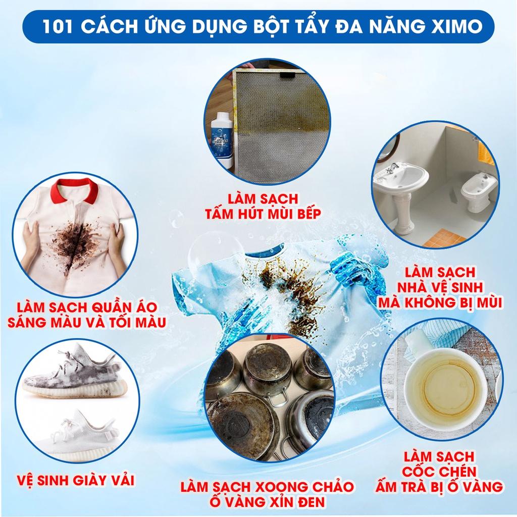 Bột tẩy vết bẩn đa năng Ximo tẩy trắng quần áo