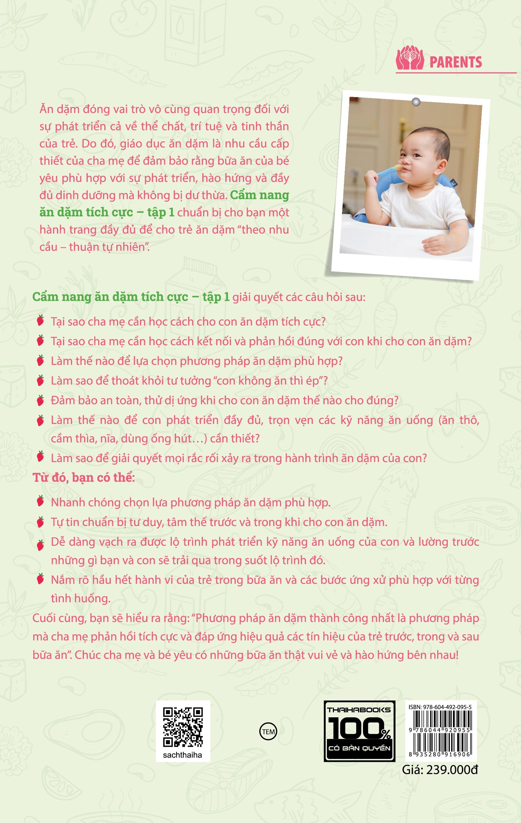 Sách - Cẩm Nang Ăn Dặm Tích Cực - Tập 1