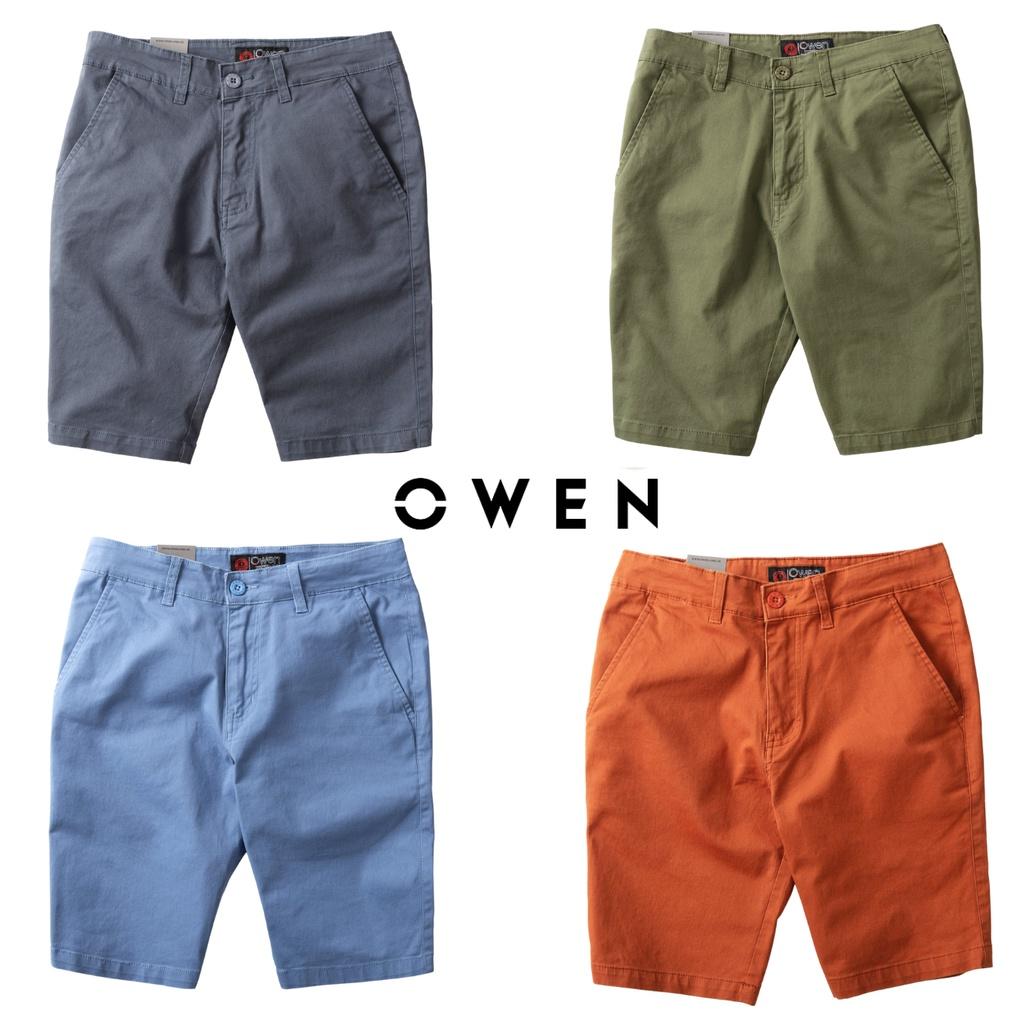 Combo ưu đãi quần short nam kaki Owen 7 màu chất liệu vải cotton cao cấp co giãn trẻ trung dáng slimfit năng động