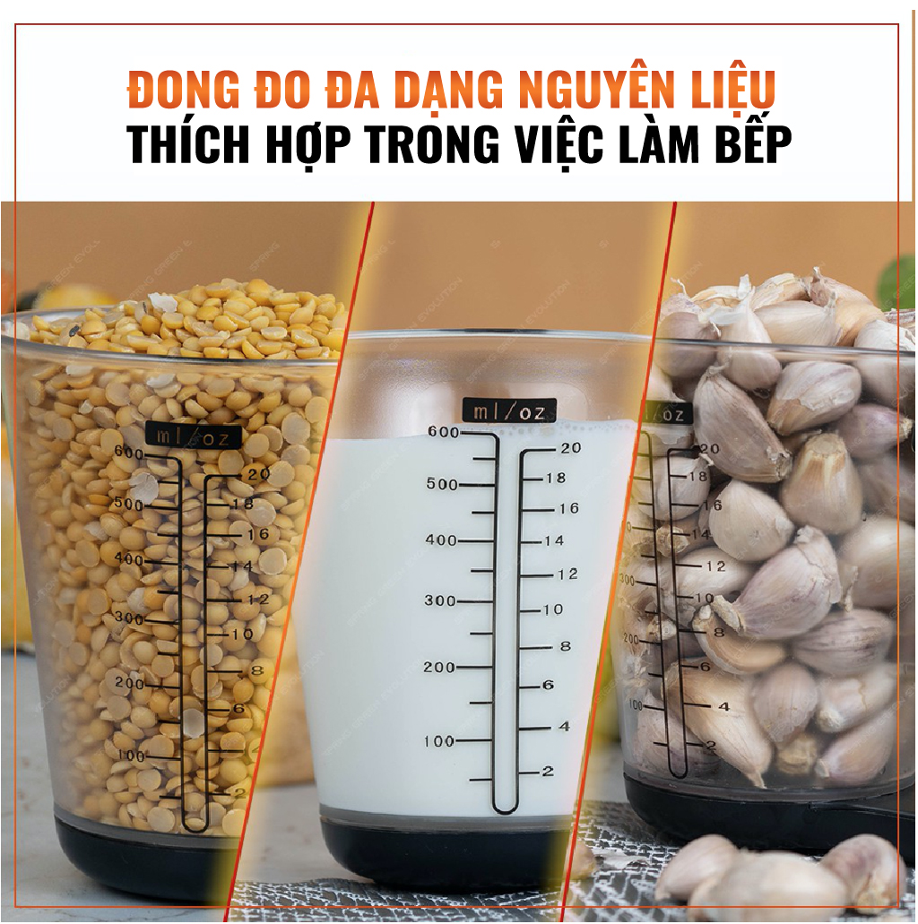 Cốc Đong (Đo) Điện Tử Model DMC - Dụng Cụ Tiện Lợi Khi Nấu Ăn, Làm Bánh, Sử Dụng Đơn Giản. Nhập Khẩu Chính Hãng Thái Lan