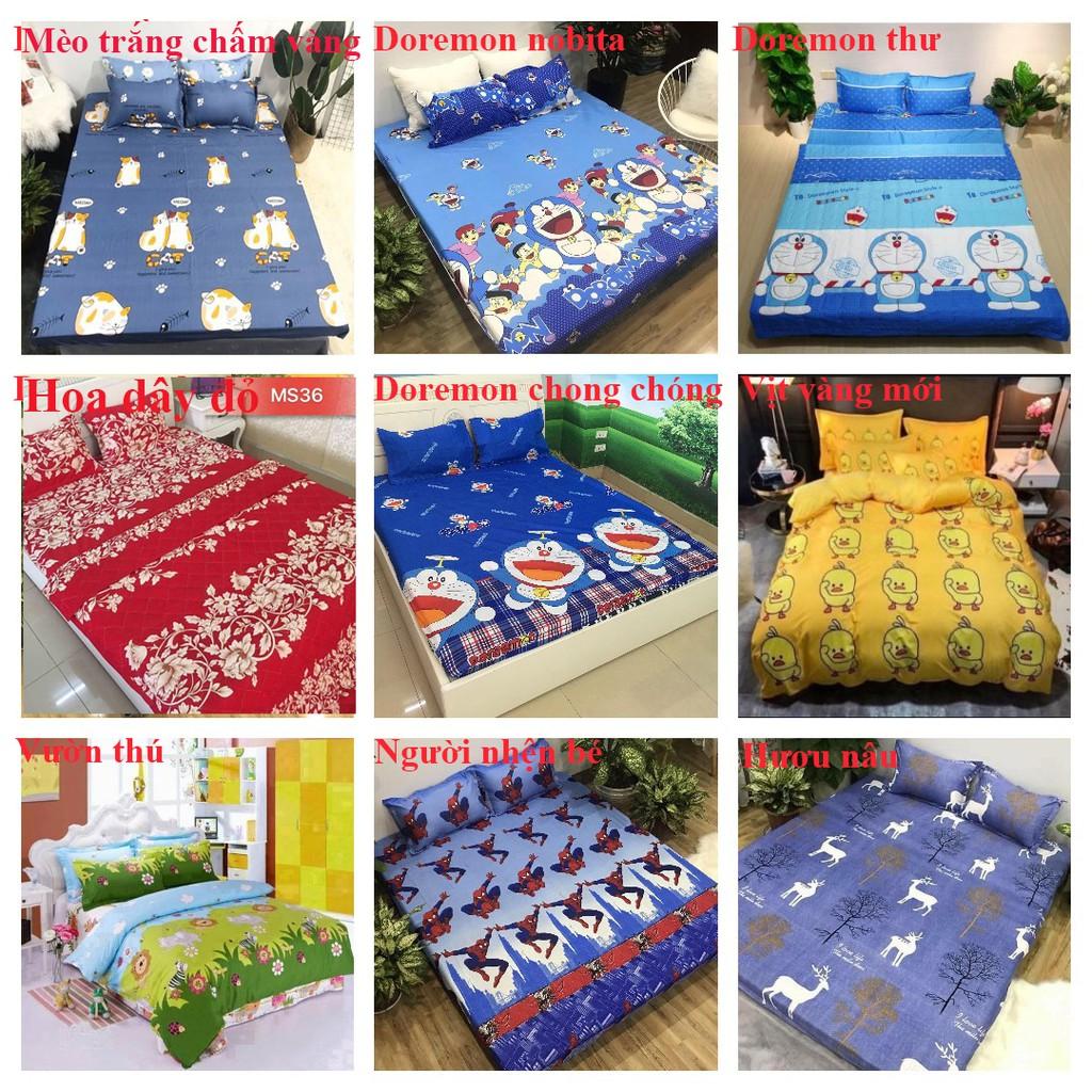 Bộ ga gối 3 món 10cm,15cm,20cm,đủ kích thước,mẫu kẻ bao diêm