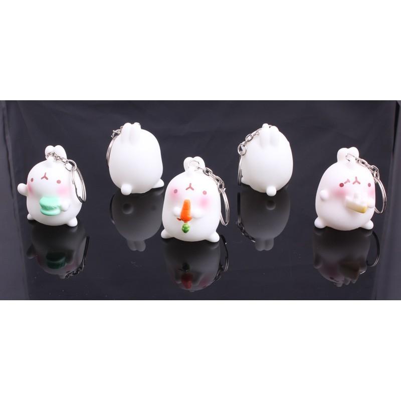 Móc Khóa Thỏ Trắng Mochi