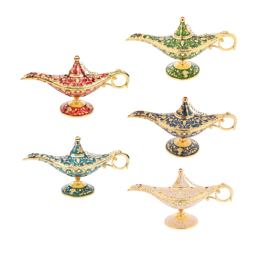 Aladdin Genie Light Lamp Jewelry Holder, Home Decoration, Gift Dark Blue