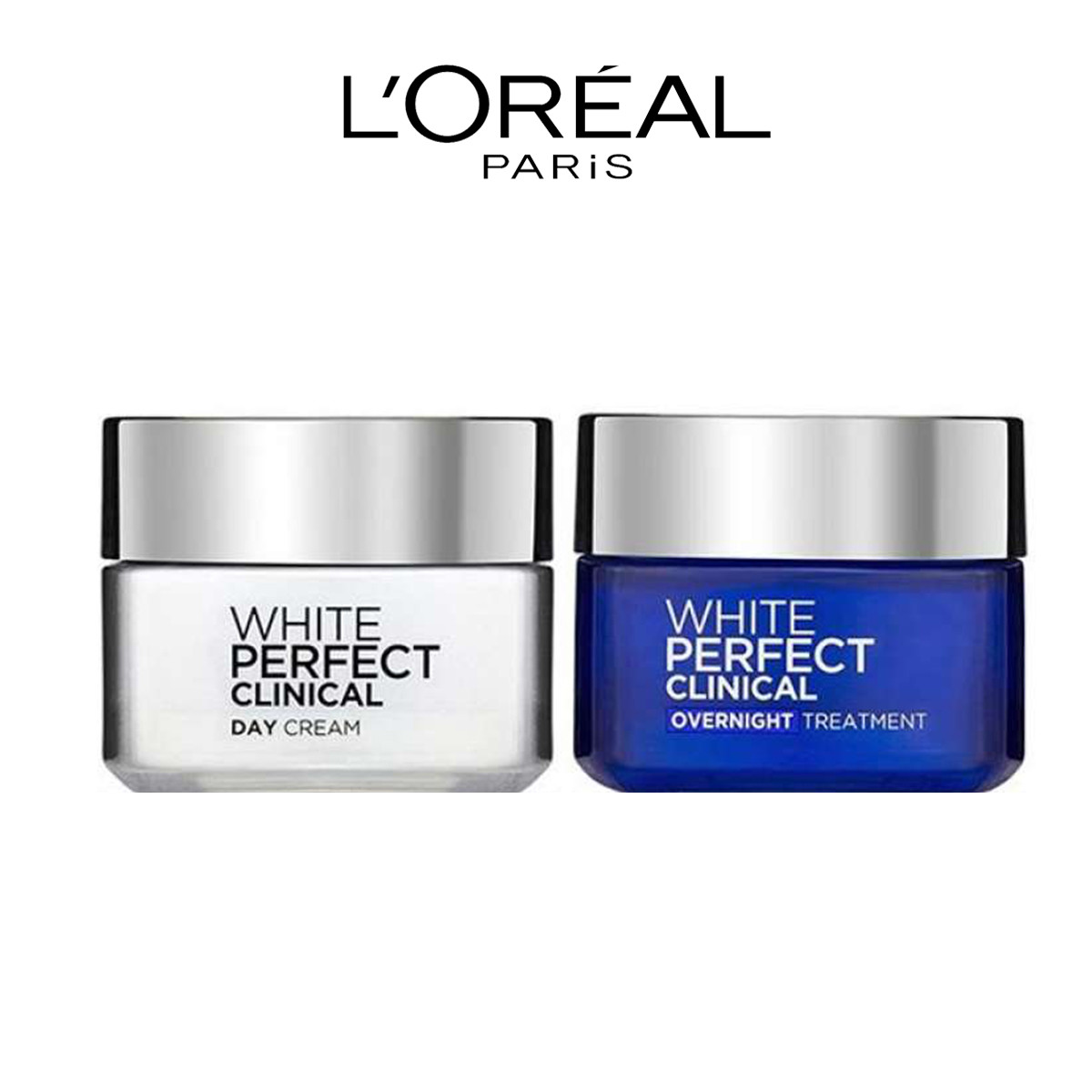 Bộ Kem Dưỡng Da Ngày Và Đêm L'Oreal Paris White Perfect Clinical 50ml