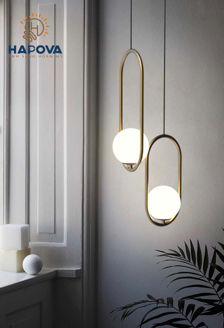 Đèn thả trang trí phòng khách phòng ngủ Decor HAPOVA DUMI 5009 Hình ELIP