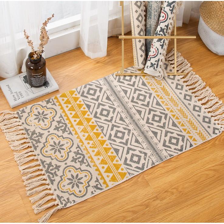 Thảm trải sàn để chân giường vintage 60x90cm
