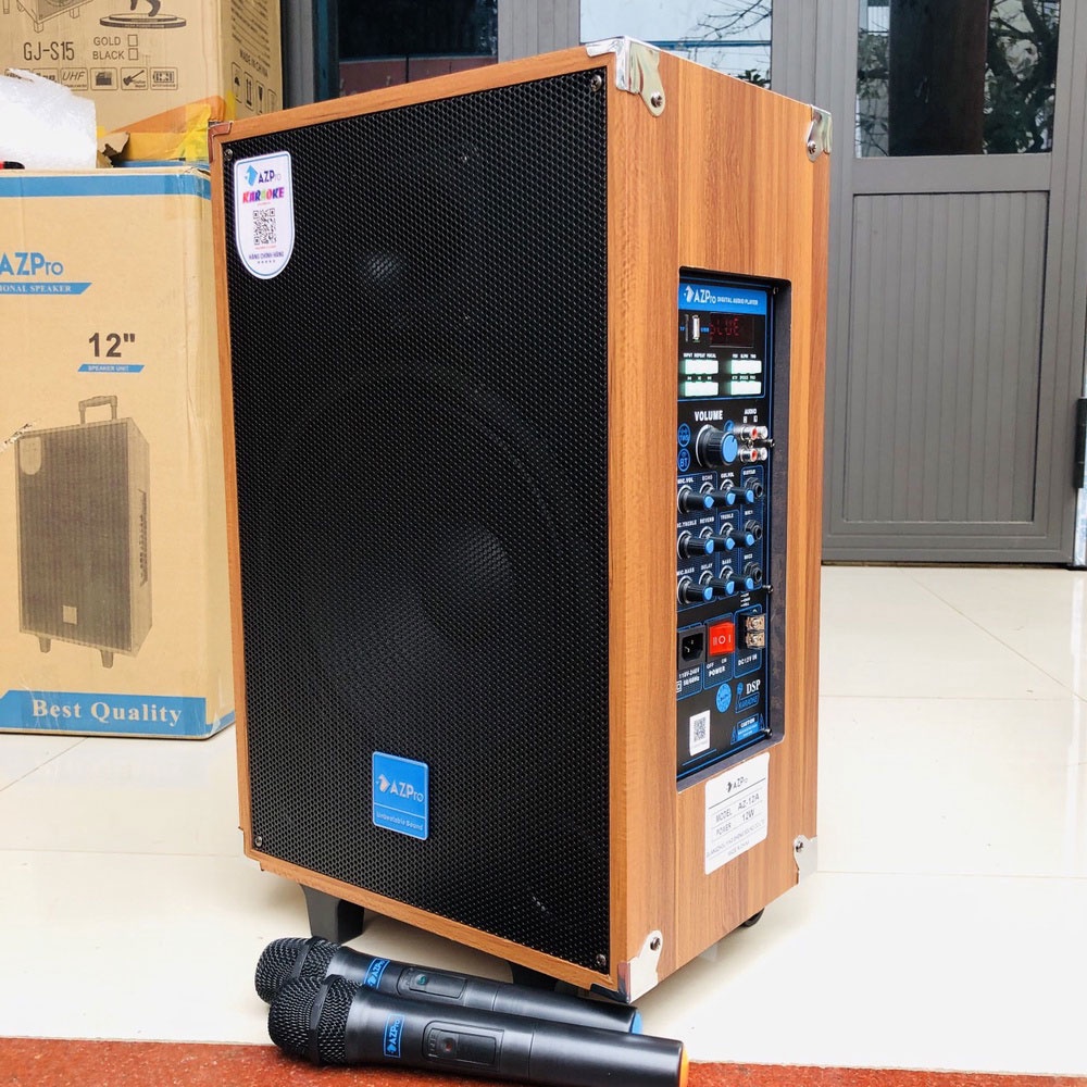 Loa Kéo Karaoke Công Suất Lớn 700W | Loa Kéo Giá Rẻ AZPro AZ-12A BASS 3 tấc | Loa Kéo Bluetooth Đọc Được Thẻ Nhớ,USB/IF Tặng 2 Micro Chống Hú | Loa Kéo Kẹo Kéo Bảo Hành 12 Tháng