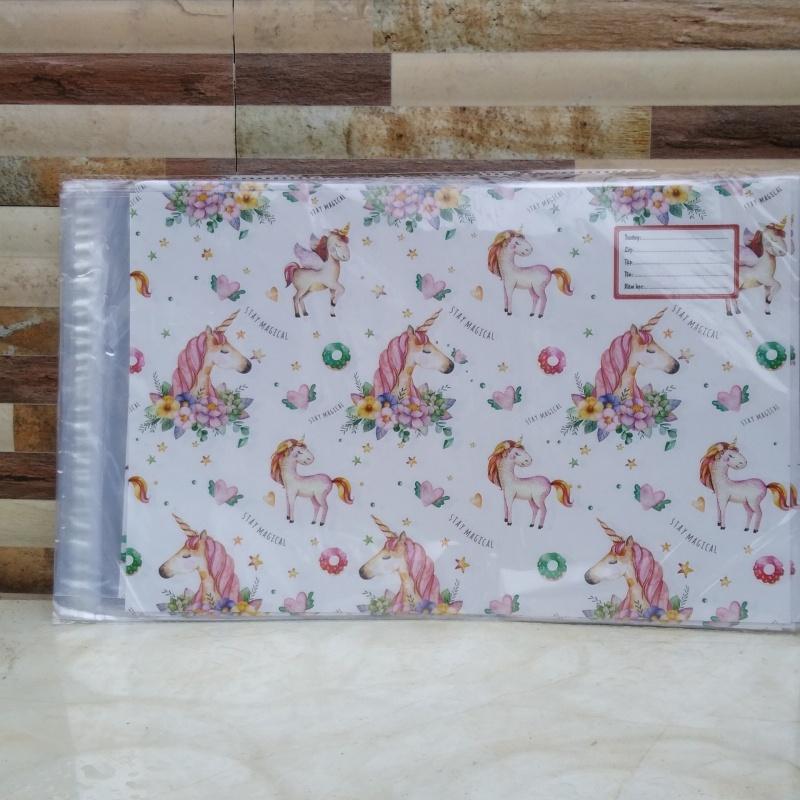 Giấy bao tập, vở + nhãn + giấy kiếng